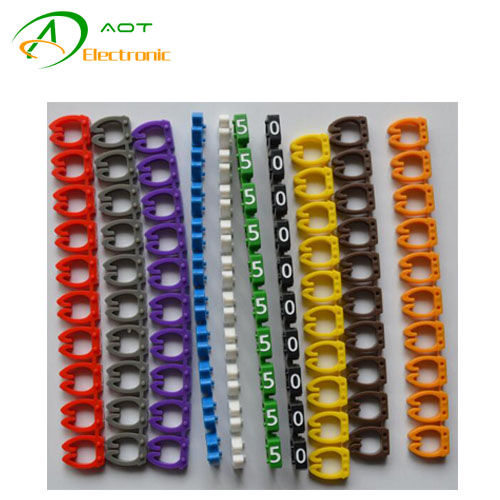 POM Colorful Strips Number and Letter Cable Marker