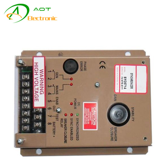 Generator Load Sharing Parts Automatic Synchronizer Modules SYC6714 Speed Control Panel